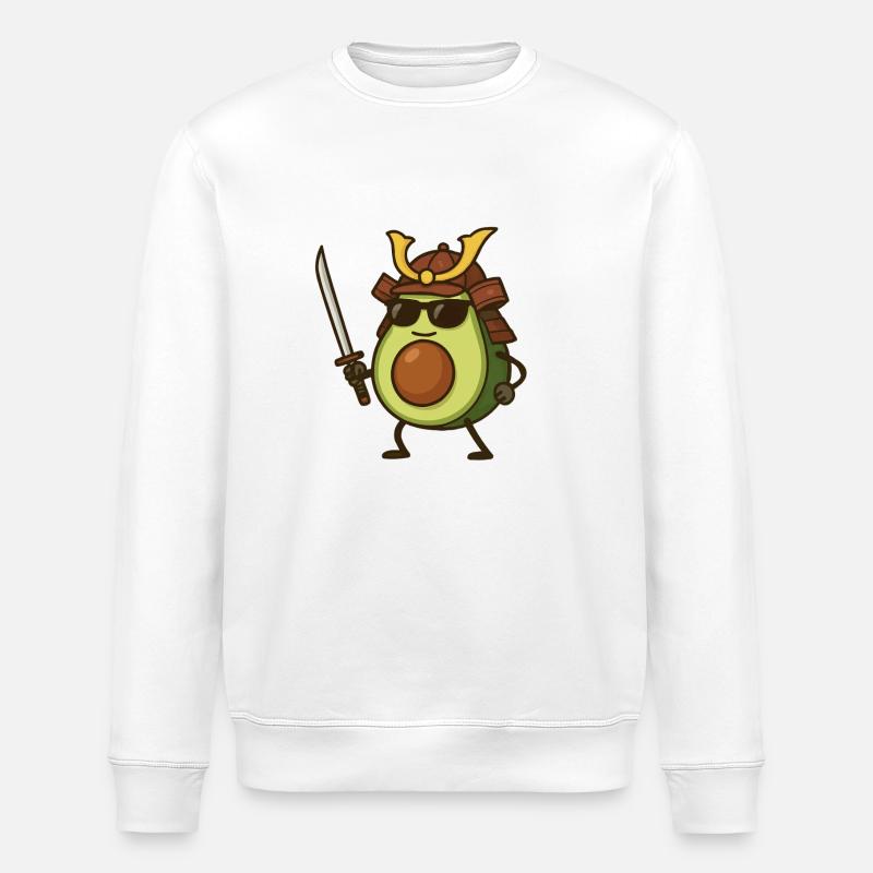 Avocat Samouraï - Sweat bio ROLLER Stanley/Stella Unisexe - blanc