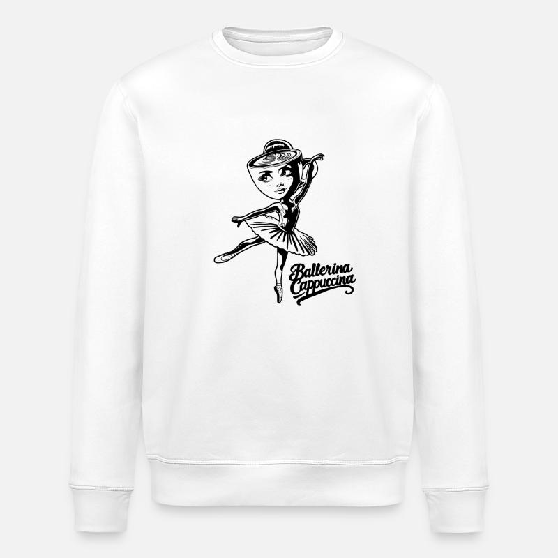 Ballerine cappuccino | Pourriture cérébrale italienne - Sweat bio ROLLER Stanley/Stella Unisexe - blanc