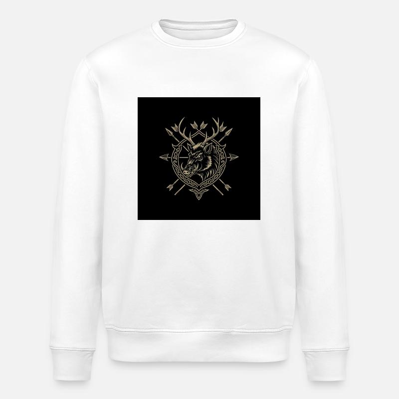 Chasse - Sweat bio ROLLER Stanley/Stella Unisexe - blanc