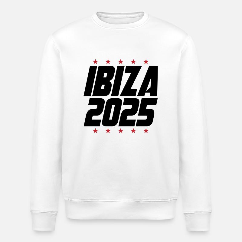 Ibiza 2025 - Sweat bio ROLLER Stanley/Stella Unisexe - blanc