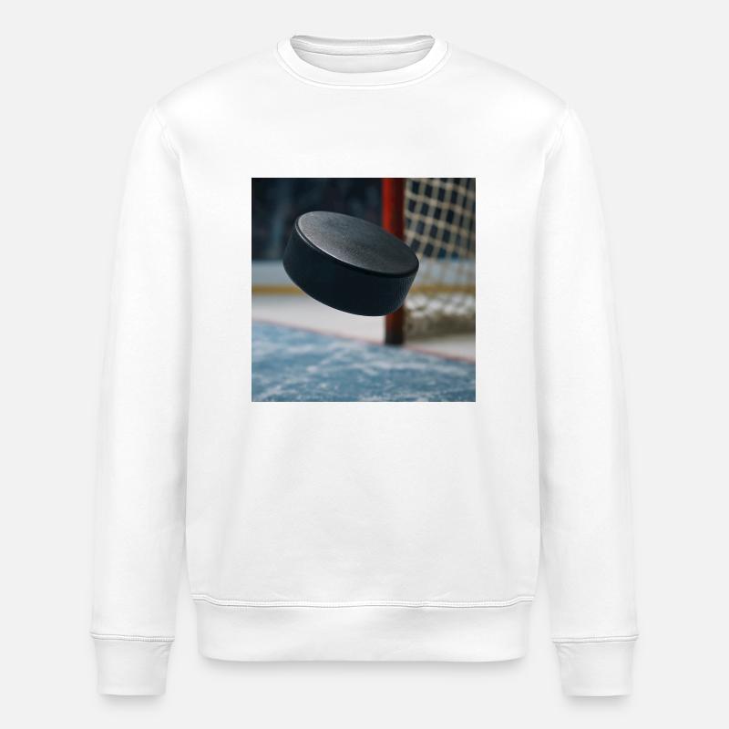 Sport - Eishockey - Stanley/Stella Unisex Bio-Sweatshirt ROLLER - Weiß
