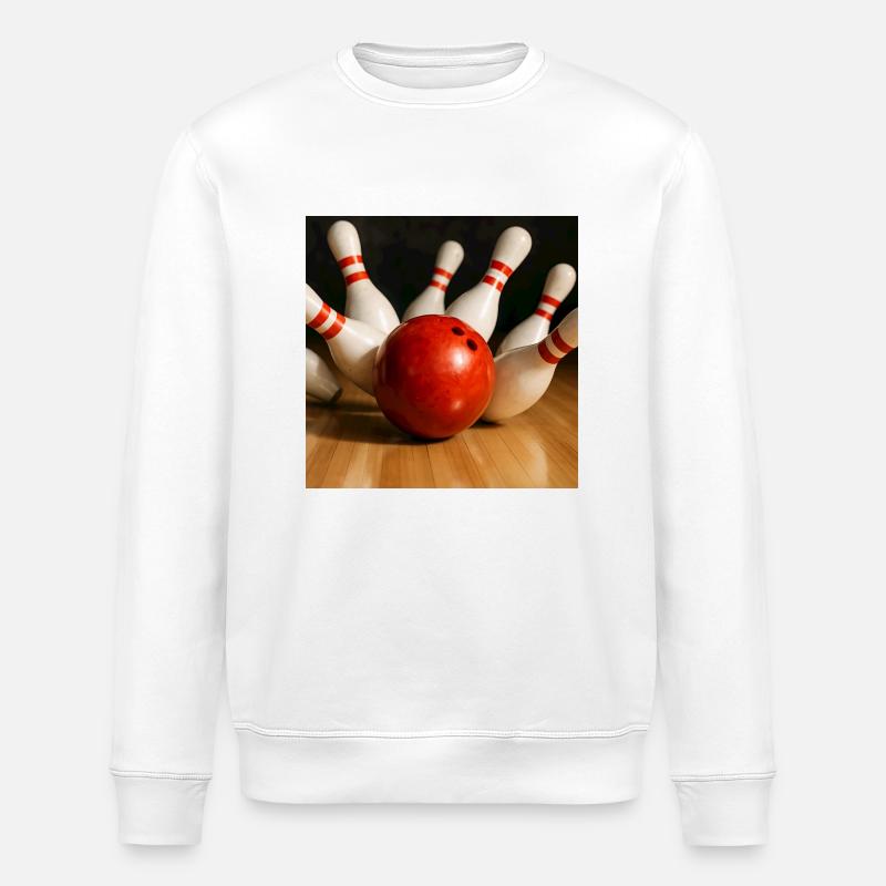 Sport - Bowling - Stanley/Stella Unisex Bio-Sweatshirt ROLLER - Weiß