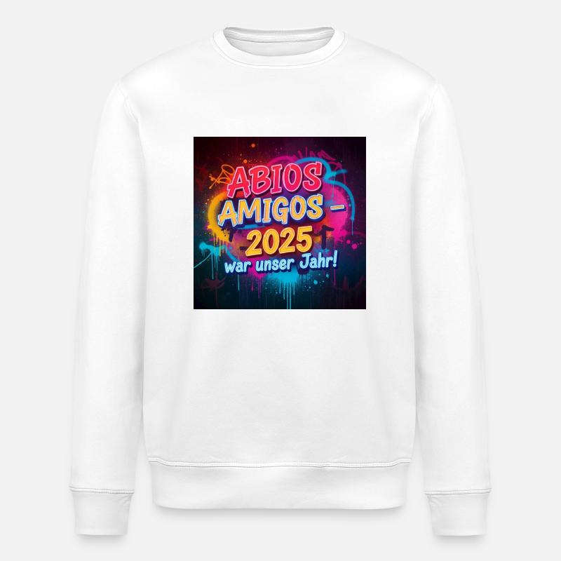 Stylisches Abschluss 2025 Design – Perfekt - Stanley/Stella Unisex Bio-Sweatshirt ROLLER - Weiß