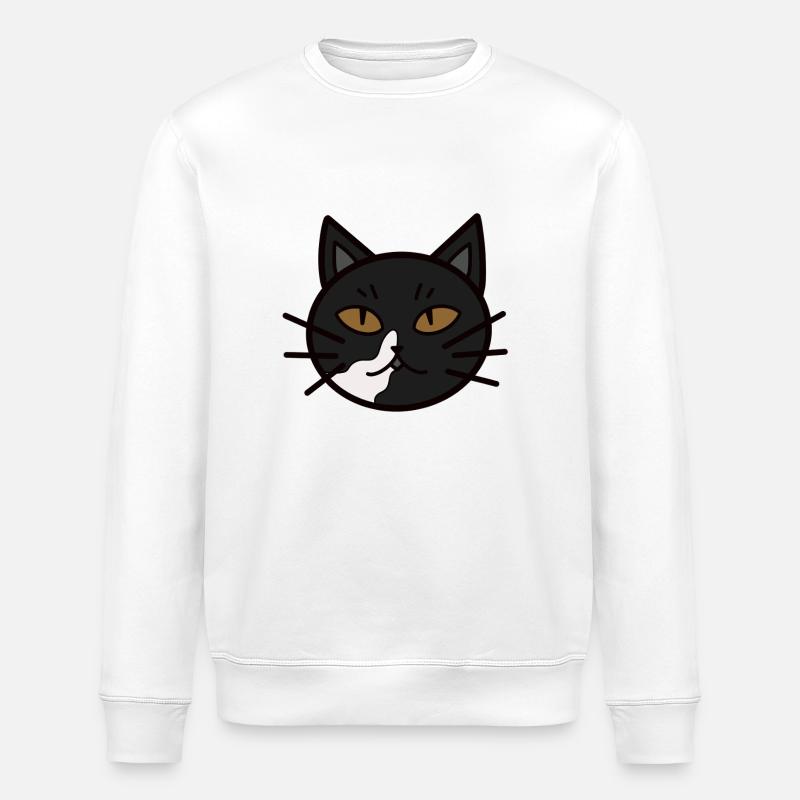 Mao le chat - Sweat bio ROLLER Stanley/Stella Unisexe - blanc