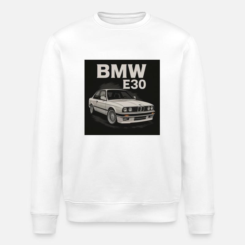 E30 Oldtimer Beemer - Stanley/Stella Unisex Bio-Sweatshirt ROLLER - Weiß