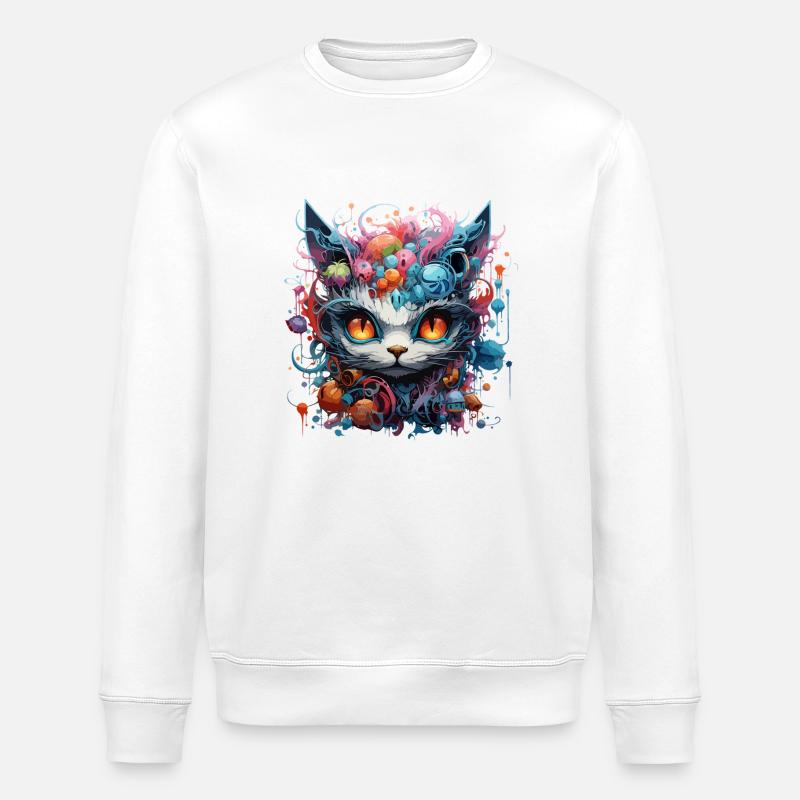 Couleur Chat - Sweat bio ROLLER Stanley/Stella Unisexe - blanc
