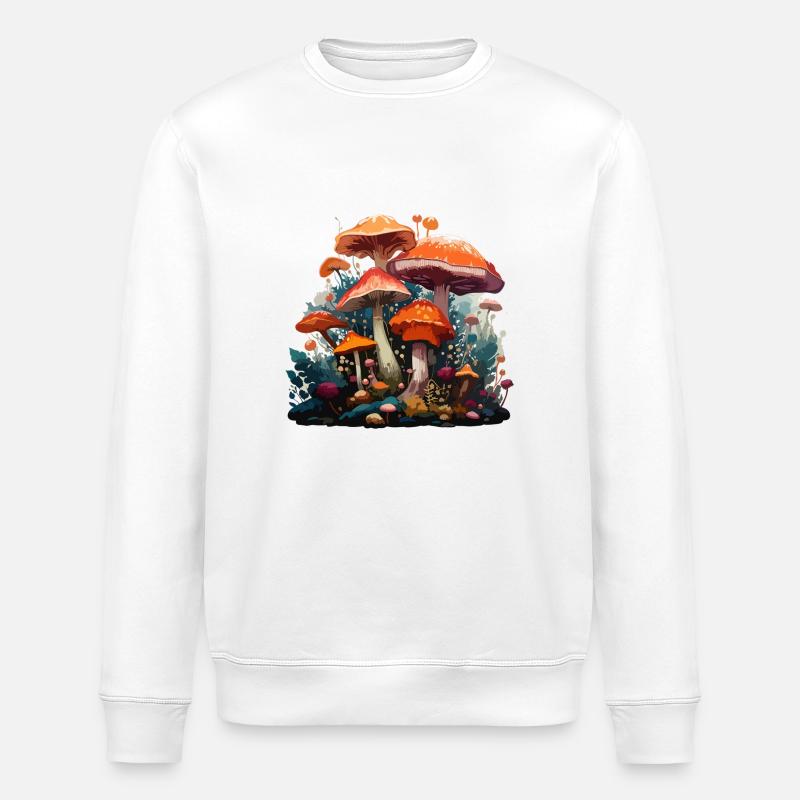 Waldpilze - Stanley/Stella Unisex Bio-Sweatshirt ROLLER - Weiß