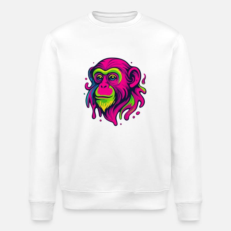 Neon Monkey - Stanley/Stella ROLLER Unisex Organic Sweatshirt - white