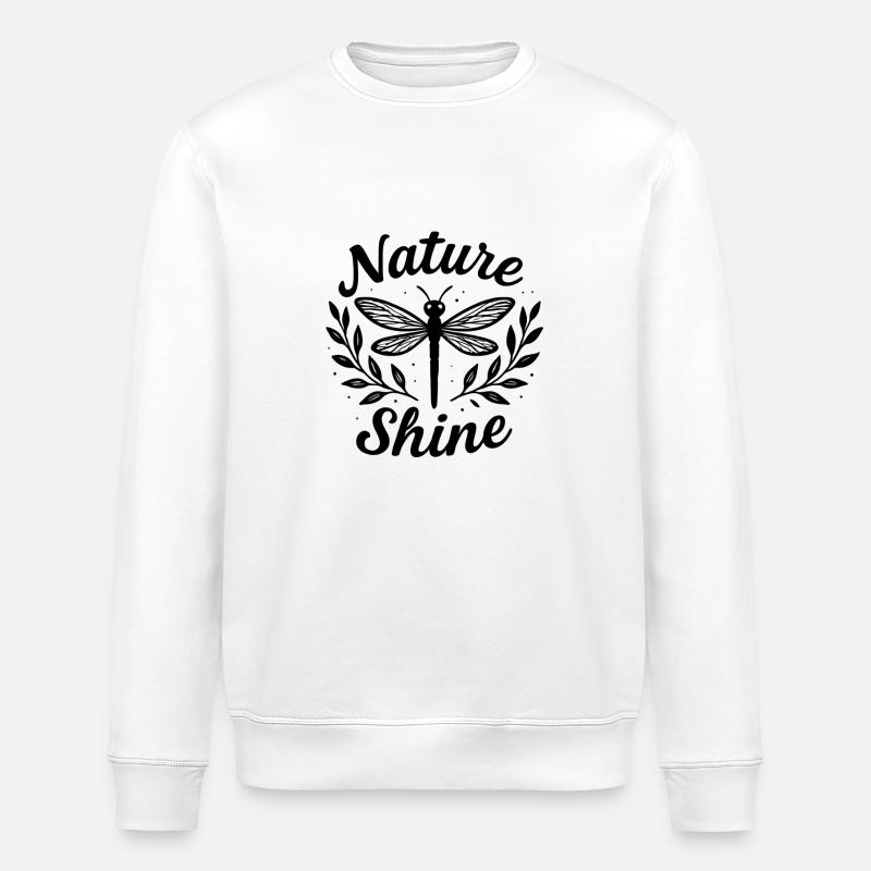 Nature Shine - Libelle - Stanley/Stella Unisex Bio-Sweatshirt ROLLER - Weiß
