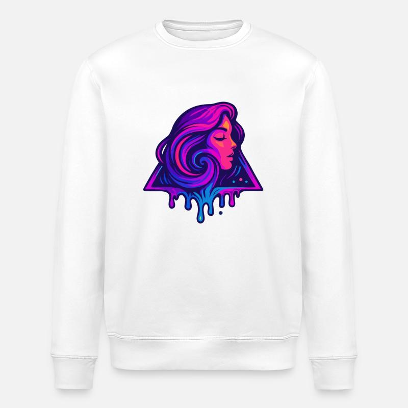 Triangle Profile - Stanley/Stella ROLLER Unisex Organic Sweatshirt - white