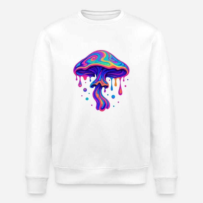 Neon Pilz - Stanley/Stella Unisex Bio-Sweatshirt ROLLER - Weiß