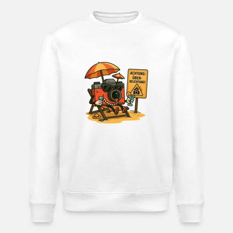 Overexposure - Stanley/Stella ROLLER Unisex Organic Sweatshirt - white