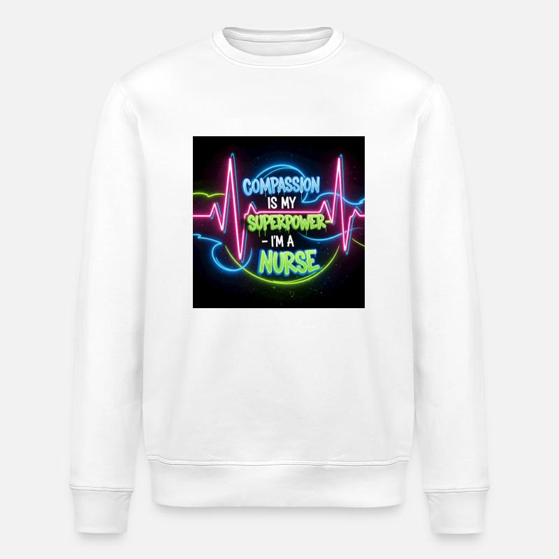 Conceptions d’infirmière en congé - Sweat bio ROLLER Stanley/Stella Unisexe - blanc