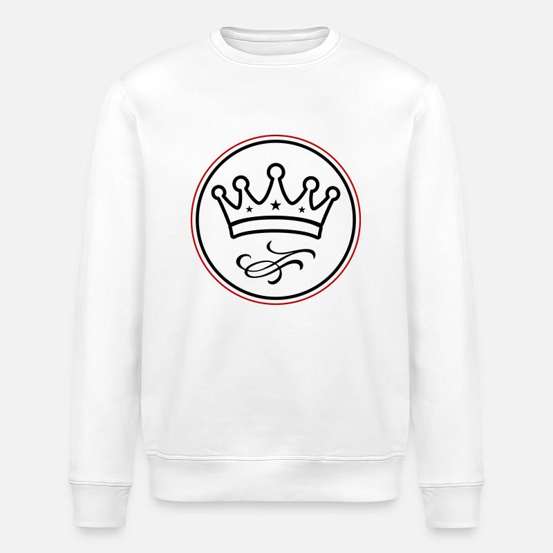 Krone Symbolik - Stanley/Stella Unisex Bio-Sweatshirt ROLLER - Weiß