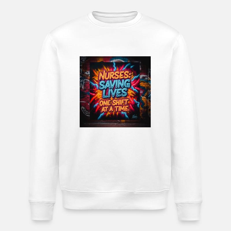 Chemise préférée de l’infirmière - Sweat bio ROLLER Stanley/Stella Unisexe - blanc