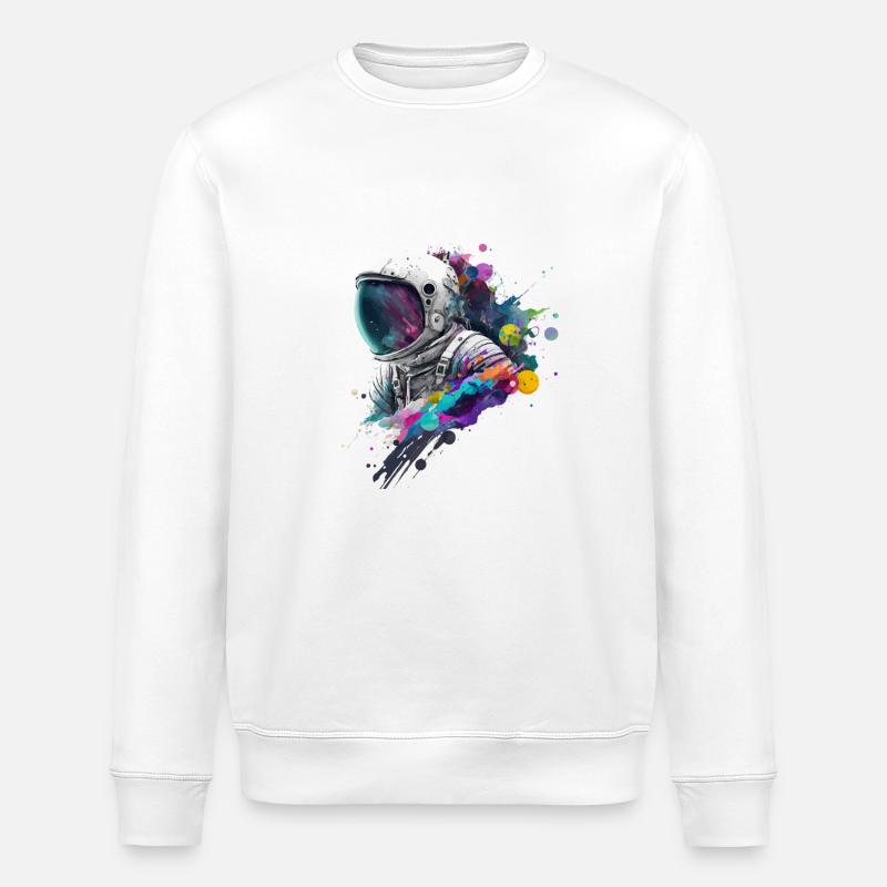 Couleur Astronaute - Sweat bio ROLLER Stanley/Stella Unisexe - blanc