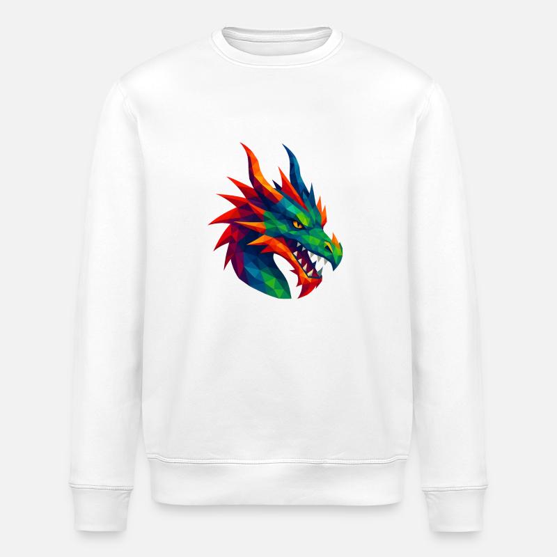 Animaux de style WPAP - Dragon - Sweat bio ROLLER Stanley/Stella Unisexe - blanc