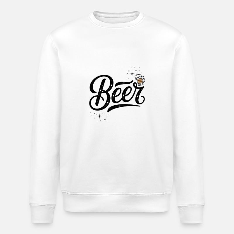 Beer - Cool Beer Logo - Sweat bio ROLLER Stanley/Stella Unisexe - blanc
