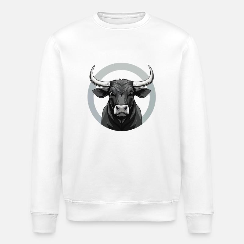 Taureau sur le ring - Sweat bio ROLLER Stanley/Stella Unisexe - blanc