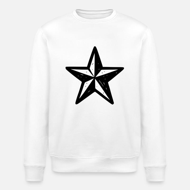 Étoile - Sweat bio ROLLER Stanley/Stella Unisexe - blanc