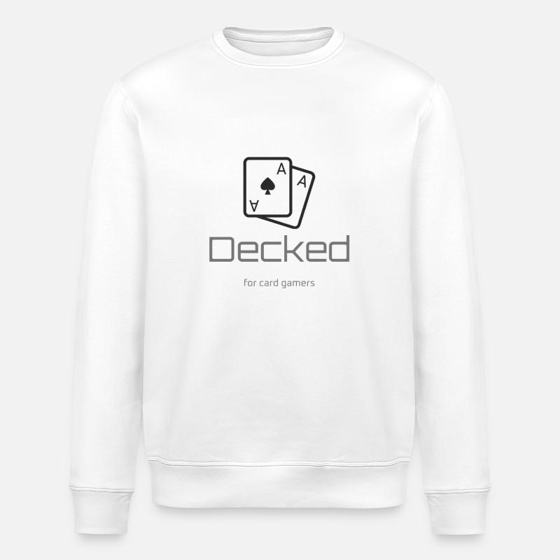 Decked logo sombre - Sweat bio ROLLER Stanley/Stella Unisexe - blanc