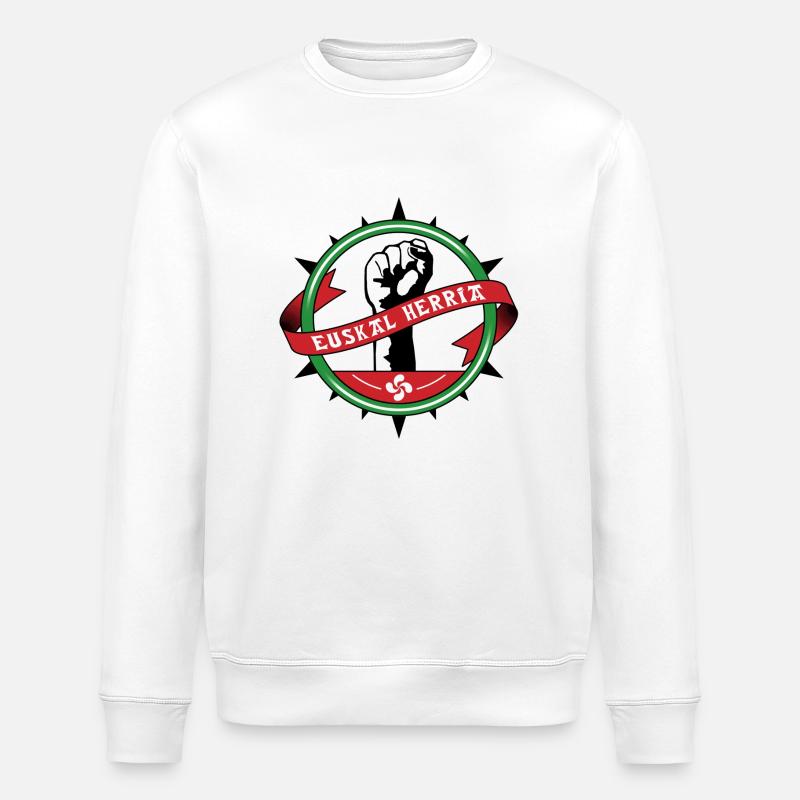 Euskal Herria - Sweat bio ROLLER Stanley/Stella Unisexe - blanc