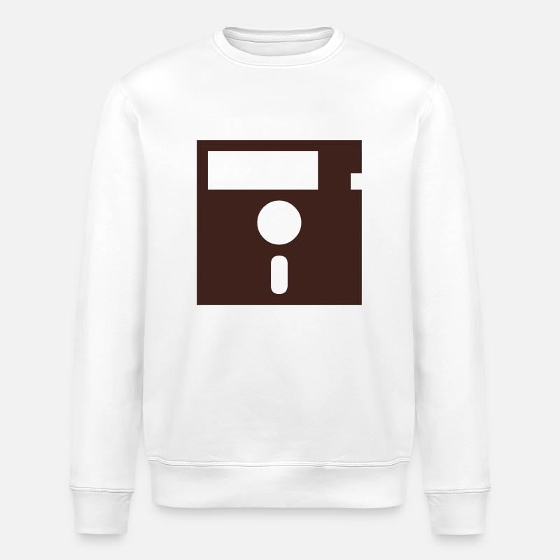 Diskette - Stanley/Stella Unisex Bio-Sweatshirt ROLLER - Weiß