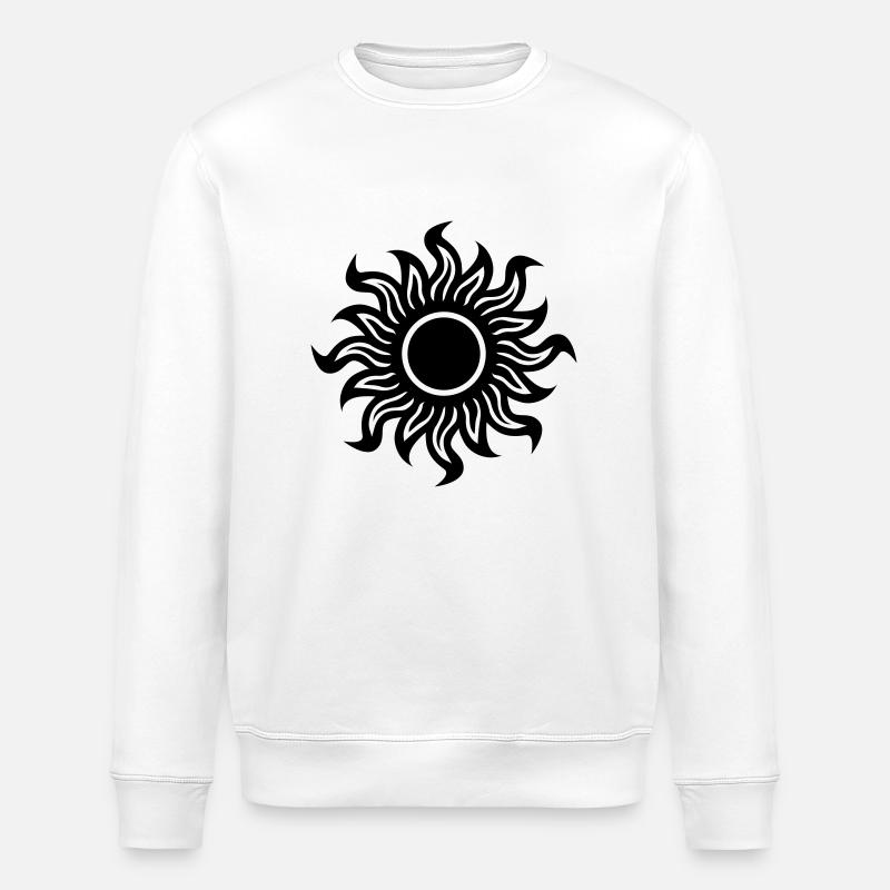 Black Hole Sun - Stanley/Stella ROLLER Unisex Organic Sweatshirt - white