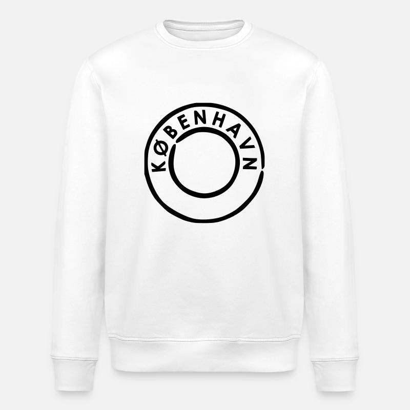 Copenhague - Kobenhavn Post - Sweat bio ROLLER Stanley/Stella Unisexe - blanc