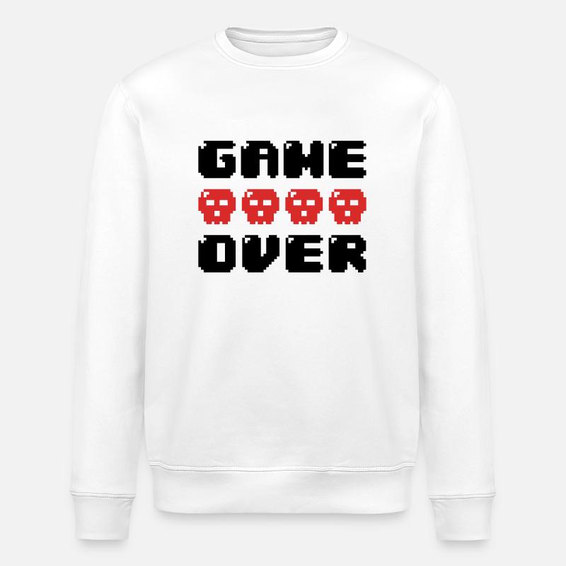 game over - Sweat bio ROLLER Stanley/Stella Unisexe - blanc