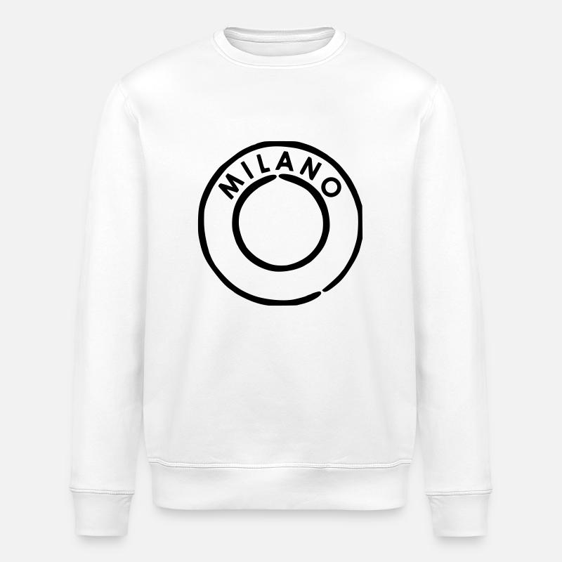 Milano - Mailand Poststempel - Stanley/Stella Unisex Bio-Sweatshirt ROLLER - Weiß