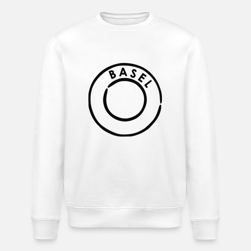 Basel Poststempel - Stanley/Stella Unisex Bio-Sweatshirt ROLLER - Weiß
