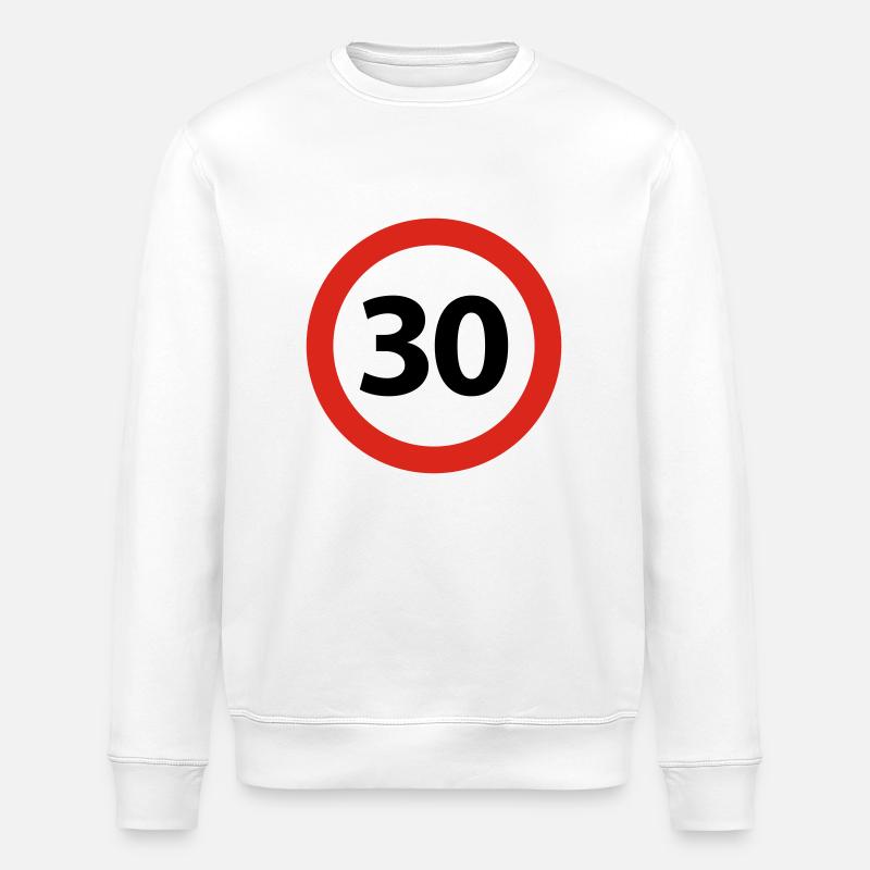 30 Anniversaire - Sweat bio ROLLER Stanley/Stella Unisexe - blanc