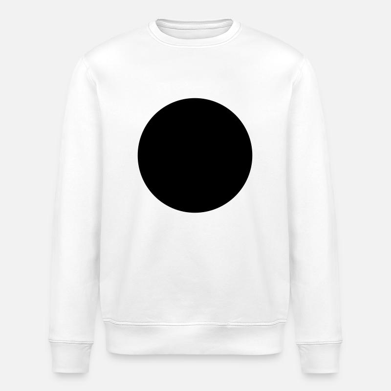 Kreis,Punkt - Stanley/Stella Unisex Bio-Sweatshirt ROLLER - Weiß