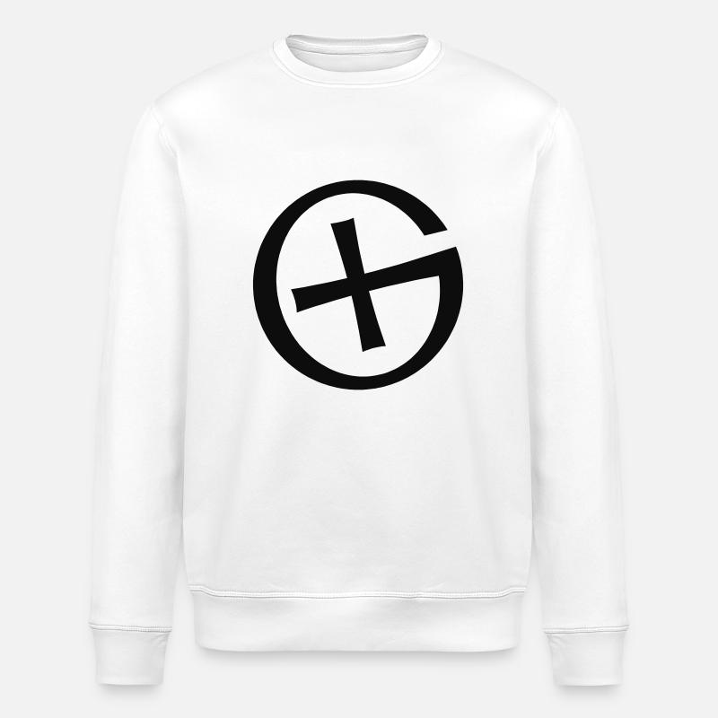 Free Geocaching Logo - Stanley/Stella Unisex Bio-Sweatshirt ROLLER - Weiß