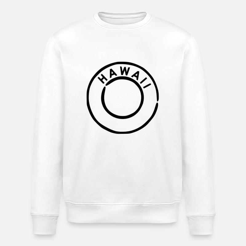 Hawaii - Stanley/Stella ROLLER Unisex Organic Sweatshirt - white