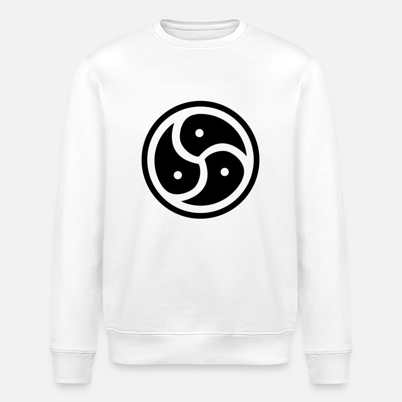 triskelis / trinity - Stanley/Stella ROLLER Unisex Organic Sweatshirt - white