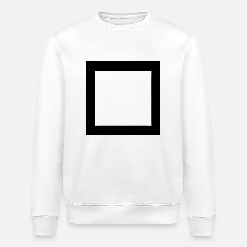 rechteck - Stanley/Stella ROLLER Unisex Organic Sweatshirt - white