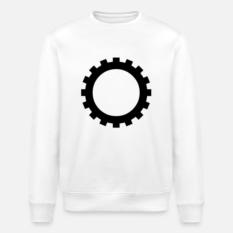 zahnrad - Stanley/Stella Unisex Bio-Sweatshirt ROLLER - Weiß