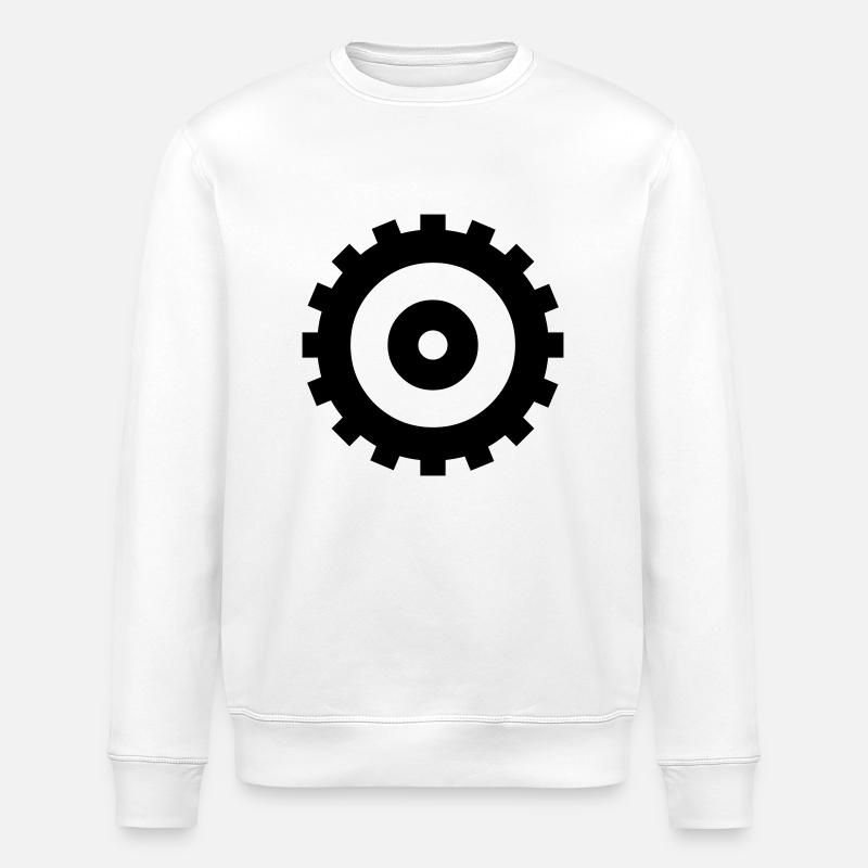 cog - Stanley/Stella ROLLER Unisex Organic Sweatshirt - white