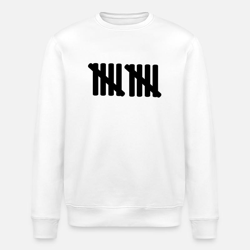 10 - birthday - Stanley/Stella ROLLER Unisex Organic Sweatshirt - white