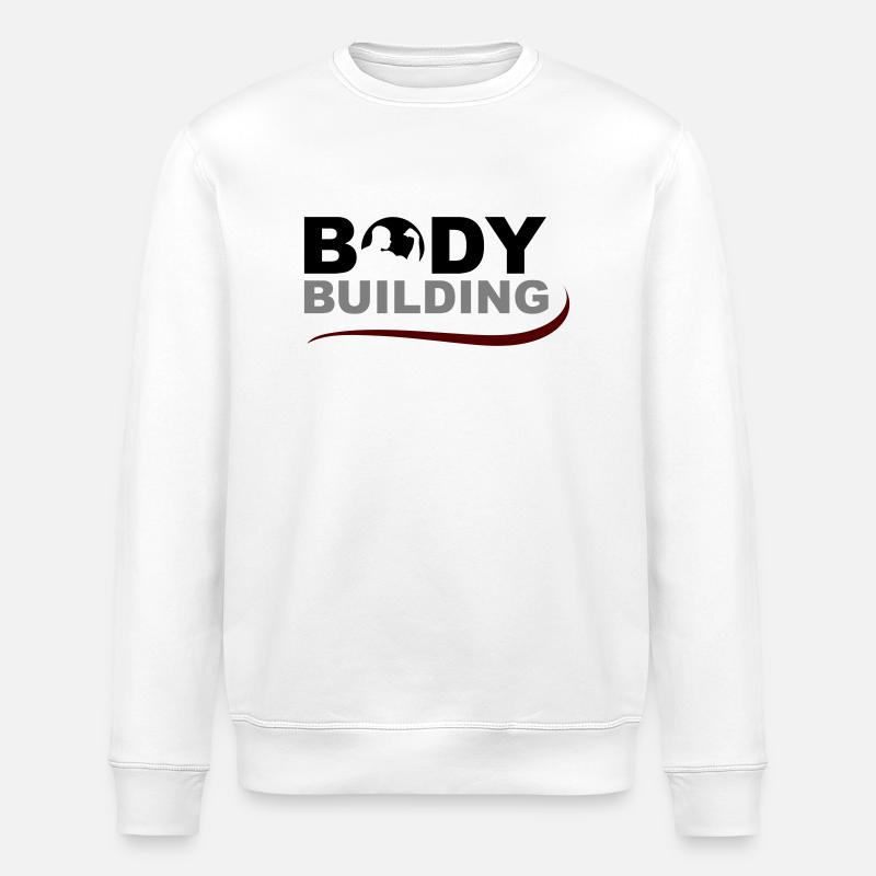 bodybuilding - Stanley/Stella ROLLER Unisex Organic Sweatshirt - white