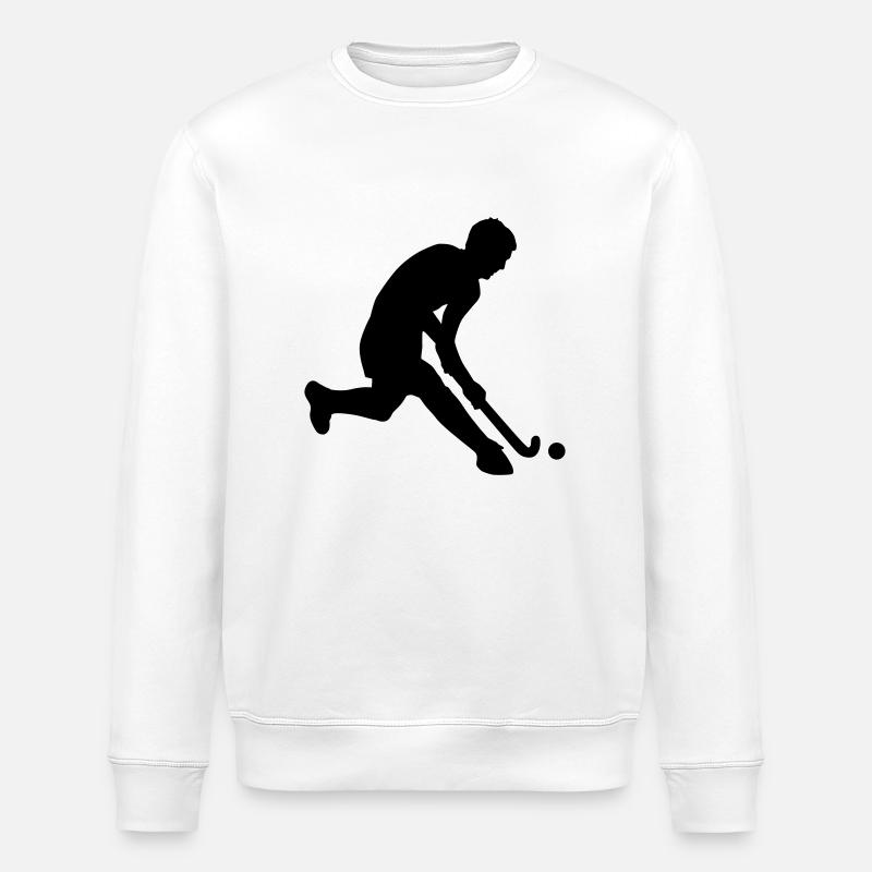 herrenhockey_1c - Stanley/Stella ROLLER Unisex Organic Sweatshirt - white
