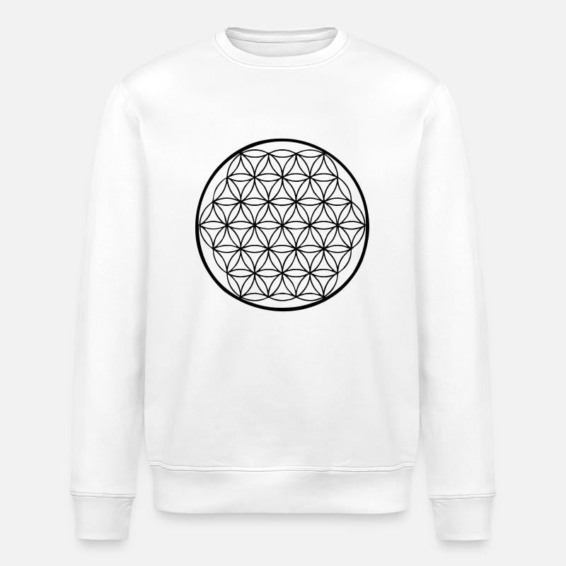 Kreis des Lebens - Stanley/Stella Unisex Bio-Sweatshirt ROLLER - Weiß