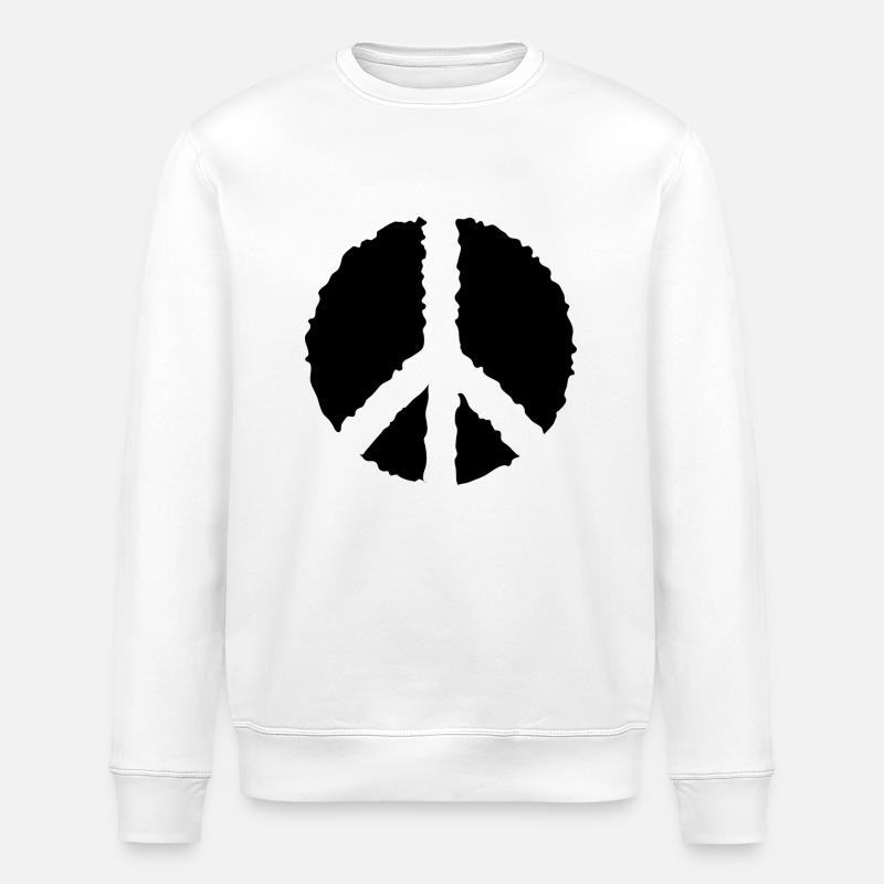 PEACE PEACE- - Stanley/Stella Unisex Bio-Sweatshirt ROLLER - Weiß