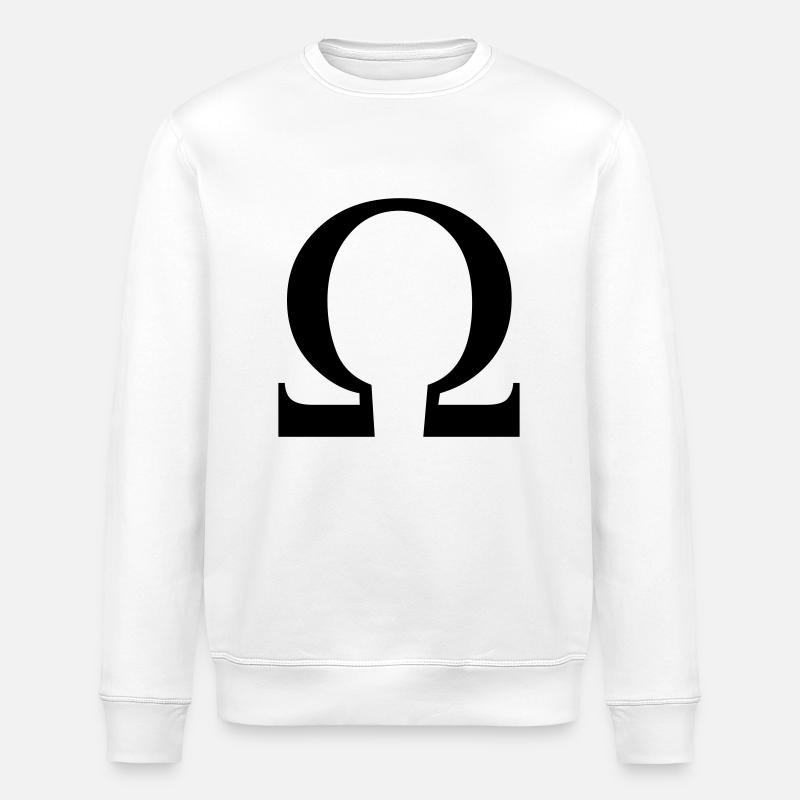 omega greek - Stanley/Stella Unisex Bio-Sweatshirt ROLLER - Weiß