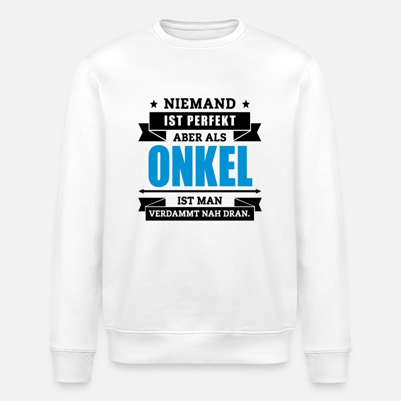 Funshirt Onkel - Stanley/Stella Unisex Bio-Sweatshirt ROLLER - Weiß