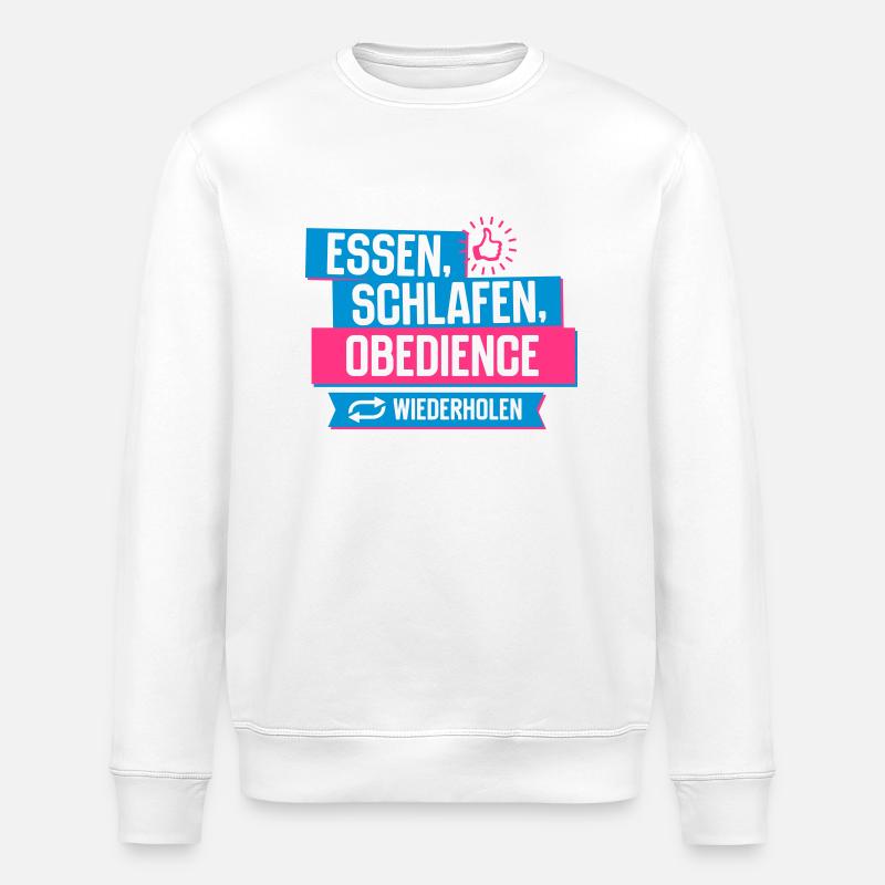 Hobby Obedience - Stanley/Stella Unisex Bio-Sweatshirt ROLLER - Weiß