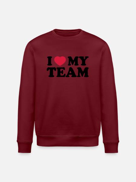 I love my Team - Stanley/Stella Unisex Bio-Sweatshirt ROLLER - Weiß