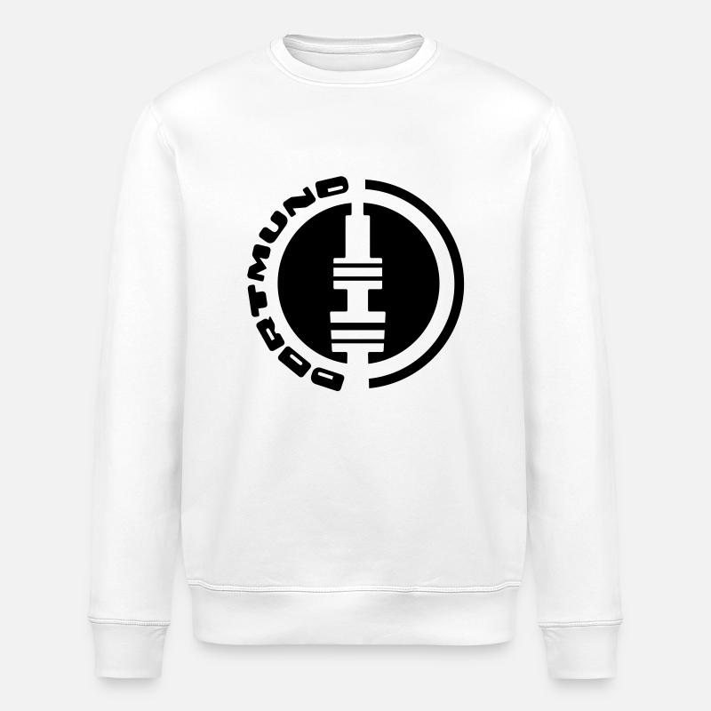 dortmund tv tower emblem - Stanley/Stella ROLLER Unisex Organic Sweatshirt - white